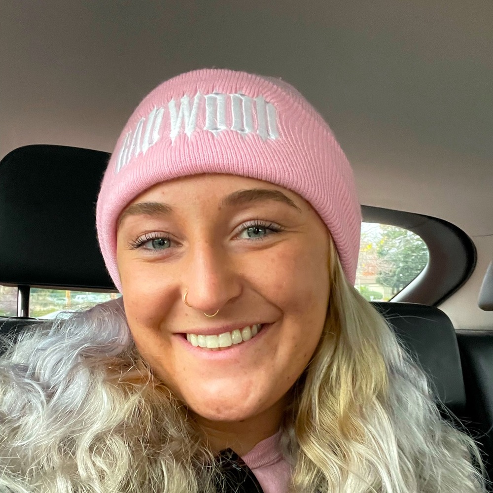 Badwood Baby Pink Beanie